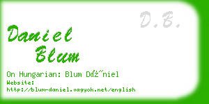 daniel blum business card